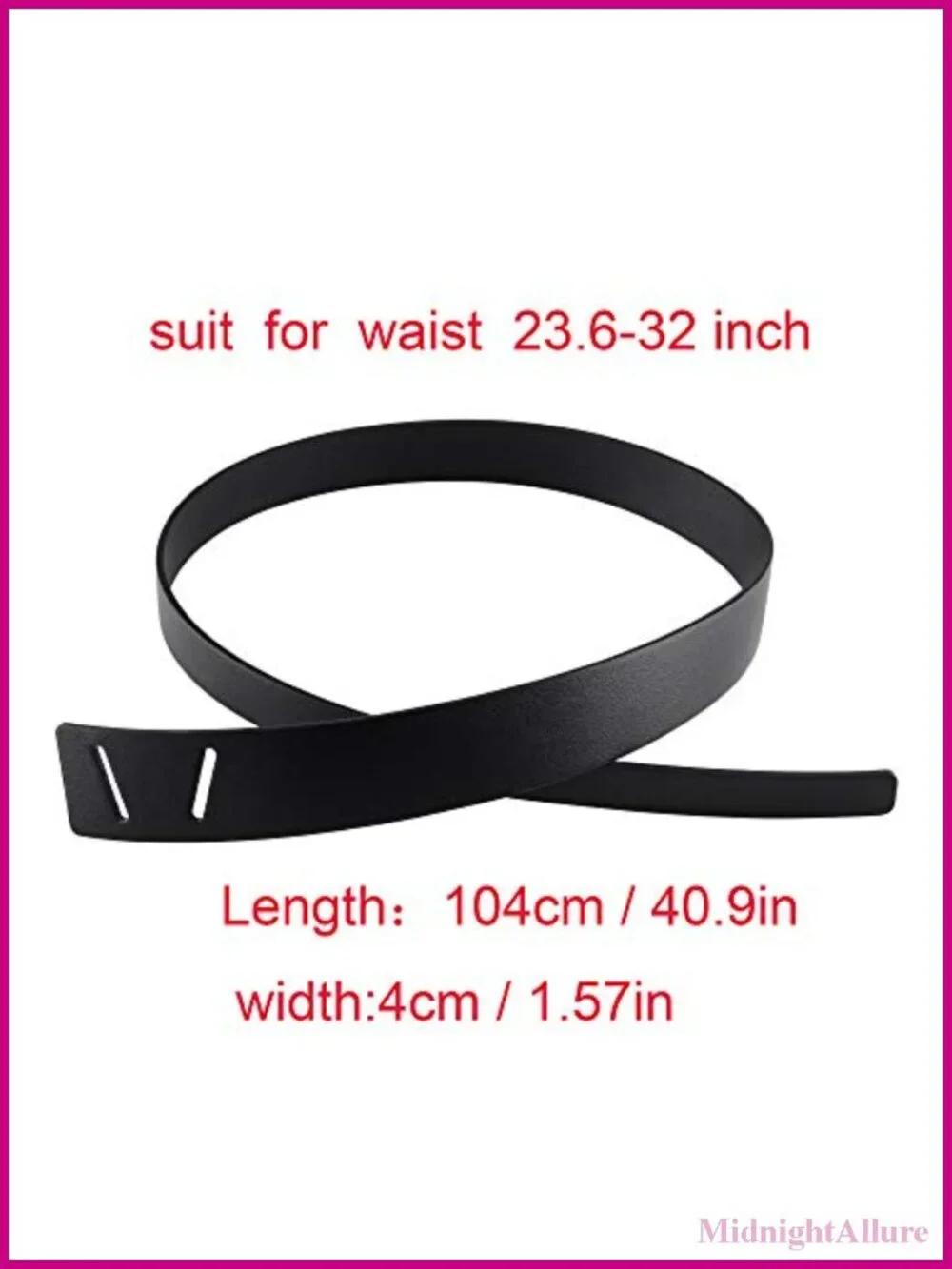 Women Knot Belt Cowhide PU Leather Tie Wrap No Buckle Waist Cinch